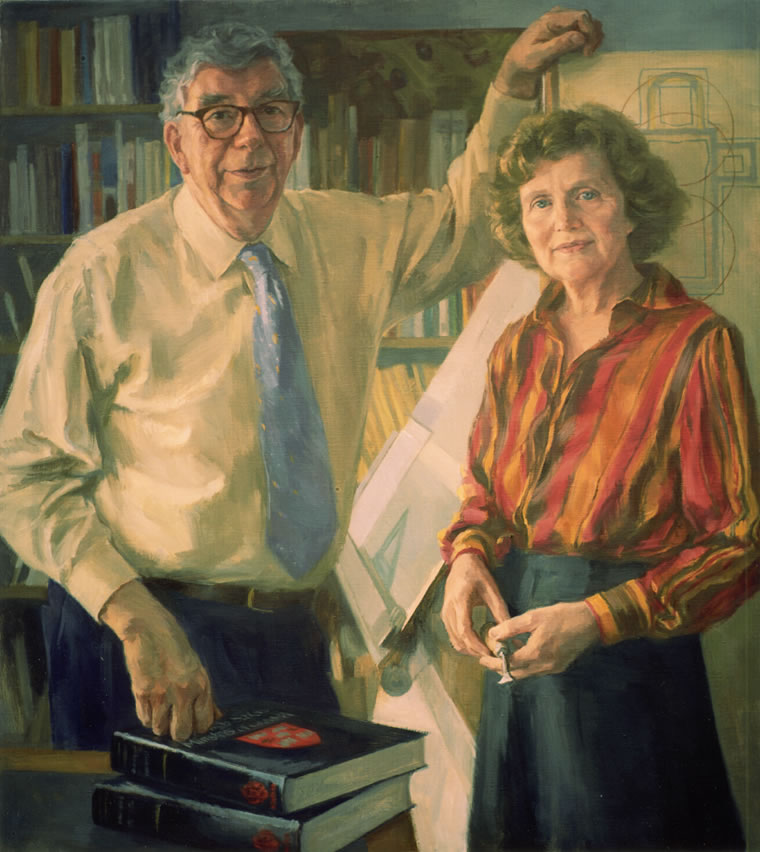 Professor Martin Biddle And Magister Birthe Kjolbye-Biddle by Juliet Wood